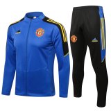 Manchester United Blue Traning Suit (Jacket + Pants) Mens 2021/22