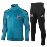 2020-2021 Arsenal Aqua Blue Jacket Soccer Training Suit