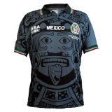 1998 Mexico Away Retro Black Men Soccer Jersey Shirt