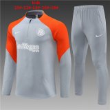 Inter Milan Grey Training Suit Kids 2023/24