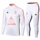 2020/2021 Juventus Human Race White Half Zip Soccer Training Suit Men