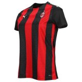 2020/2021 AC Milan Home Red Black Stripes Soccer Jersey Women's