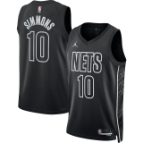 Brooklyn Nets Black Swingman Jersey Mens 2022/23 Ben Simmons - 10
