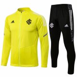 S. C. Internacional Yellow Training Suit (Jacket + Pants) Mens 2021/22