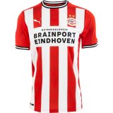 2020/2021 PSV Eindhoven Home Red&White Stripes Men Soccer Jersey Shirt