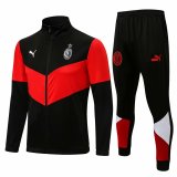 AC Milan Black Training Suit (Jacket + Pants) Mens 2021/22
