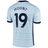 2020/2021 Chelsea Away Light Blue Men's Soccer Jersey Mount #19