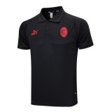 AC Milan Black Polo Jersey Mens 2023/24