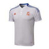 Real Madrid White Polo Jersey Mens 2021/22