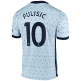 2020/2021 Chelsea Away Light Blue Men's Soccer Jersey Pulisic #10