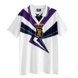 1996 Scotland Away White Retro Soccer Jersey Shirt Men