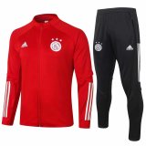 2020-2021 Ajax Red Jacket Soccer Training Suit