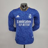 Real Madrid Away Long Sleeve Mens Jersey 2021/22 #Player Version
