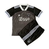 2020/21 Ajax Third Black Kids Soccer Jersey Kit(Shirt + Short)