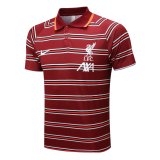 Liverpool Burgundy Polo Jersey Mens 2021/22