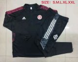 S. C. Internacional Black - Red Training Suit Kids 2021/22