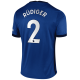 2020/2021 Chelsea Home Blue Men's Soccer Jersey Rudiger #2