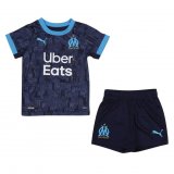 2020/21 Olympique Marseille Away Navy Kids Soccer Jersey Kit(Shirt + Short)
