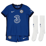 2020/2021 Chelsea Home Blue Kids Soccer Jersey Kit (Shirt + Short + Socks)