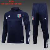 Italy Royal Training Sweatshirt + Pants Kids 2023/24