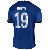 2020/2021 Chelsea Home Blue Men's Soccer Jersey Mount #19
