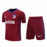 2020/2021 Atletico Madrid Goalkeeper Red Men's Soccer Jersey + Shorts Set