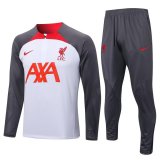 Liverpool White Training Suit Mens 2022/23