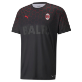 20/21 AC Milan X BALR Signature Black Soccer Jersey Shirt Men
