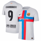 Barcelona Third Away Jersey Mens 2022/23 #Lewandowski #9 Player Version