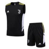 Juventus Black Singlet + Short Mens 2022/23