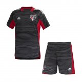 Sao Paulo FC Black Goalkeeper Jersey + Short Kids 2021/22