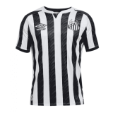 2020/21 Santos Away Black&White Men Soccer Jersey Shirt