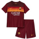 2020/2021 AS Roma Home Red Kids Soccer Jersey Kit(Shirt + Short)