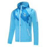 Real Madrid White All Weather Windrunner Jacket Mens 2021/22