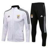 Benfica White Traning Suit (Jacket + Pants) Mens 2021/22