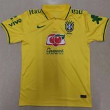 Brazil Yellow Polo Jersey Mens 2022