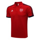 Arsenal Red - Black Stripes Polo Jersey Mens 2021/22