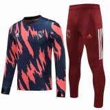 2020/2021 Real Madrid Navy - Pink Soccer Training Suit Men