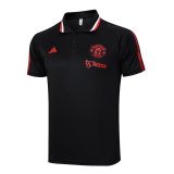 Manchester United Black Polo Jersey Mens 2023/24