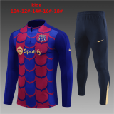 Barcelona Red - Blue Training Suit Kids 2024/25