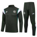 Manchester City Dark Green Training Suit Mens 2023/24