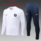 PSG White Training Suit Jacket + Pants Kids 2022/23