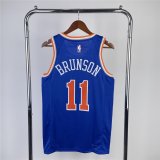 New York Knicks Blue Swingman Jersey Icon Edition Mens 2023/24 #BRUNSON 11