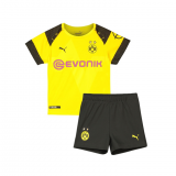 Borussia Dortmund 18-19 Cup Home Yellow Kids Soccer Jersey+Short