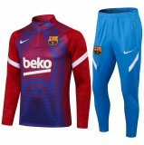 Barcelona Red Graphic Training Suit Mens 2021/22