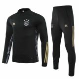 2020-2021 Ajax Champions League Black Half Zip Soccer Training Suit
