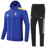 Juventus Hoodie Blue Training Suit Jacket + Pants Mens 2021/22