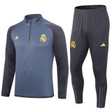 Real Madrid Grey Training Sweatshirt + Pants Mens 2023/24
