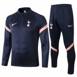 2020-2021 Tottenham Hotspur Navy Half Zip Soccer Training Suit