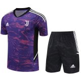 Juventus Purple Training Jersey + Short Mens 2023/24